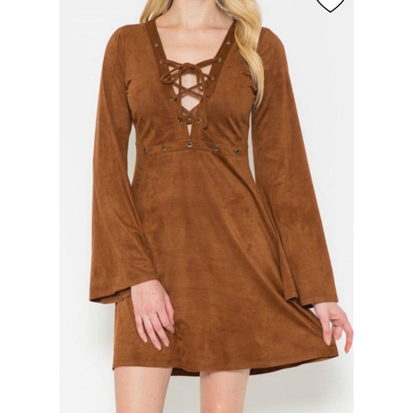 Solemio Dresses & Skirts - 🆕 taupe suede dress